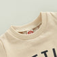 Toddler Baby Boy Clothes Letter Short Sleeve T Shirt Top Boys Shorts With Pocket Cute Summer Outfit 2Pcs Set (Little Dude Khaki,