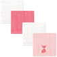 Luvable Friends 4 Piece Washcloths, Foxy