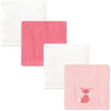 Luvable Friends 4 Piece Washcloths, Foxy