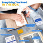 Natural Wood Baby Foot & Hand Print Frame Kit - Nursery Keepsake, New Mom &