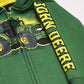 John Deere Baby Boys Fleece Zip Hoody Hooded Sweatshirt, Green, 24 Months Us