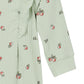 Gerber Baby Girls' Ruffle-Edge Romper, Green Pears, 24 Months