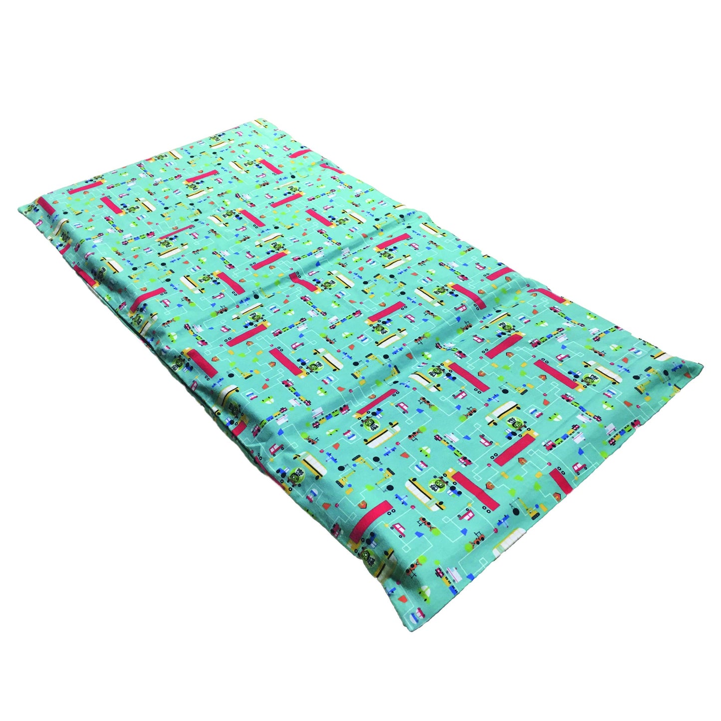 Kindermat 1.5' Thick + Pbs Kids Kinderbundle - Washable Cover, Special Edition - Traffic Jam Design- Regular, Washable Sheet Is