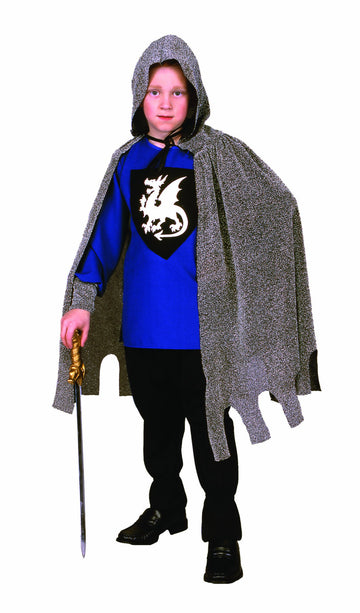 Rg Costumes Medieval Knight Costume, Black/Silver/Blue, Large