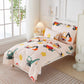 Mucalis 5 Pieces Toddler Bedding Set Engineering Vehicle Cars Toddler Comforter Set For Boys Girls Excavator Theme Crib Bed Sets