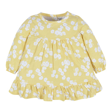 Gerber Baby Girls Toddler 2-Piece Long Sleeve Dress & Leggings Set, Golden Flowers, 4T Us