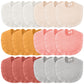 Kenning 18 Pcs Muslin Drool Baby Bibs Ruffle Absorbent Bib with Snap Button Boy Girl for Drooling Teething Infant Newborn(Neutra