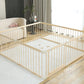Conababy Baby Playpen Play Fence Gate Play Pen Wood Large,Playpens for Babies and Toddlers Kids Indoor,Baby Play Yards Gym Area,