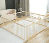 Conababy Baby Playpen Play Fence Gate Play Pen Wood Large,Playpens for Babies and Toddlers Kids Indoor,Baby Play Yards Gym Area,