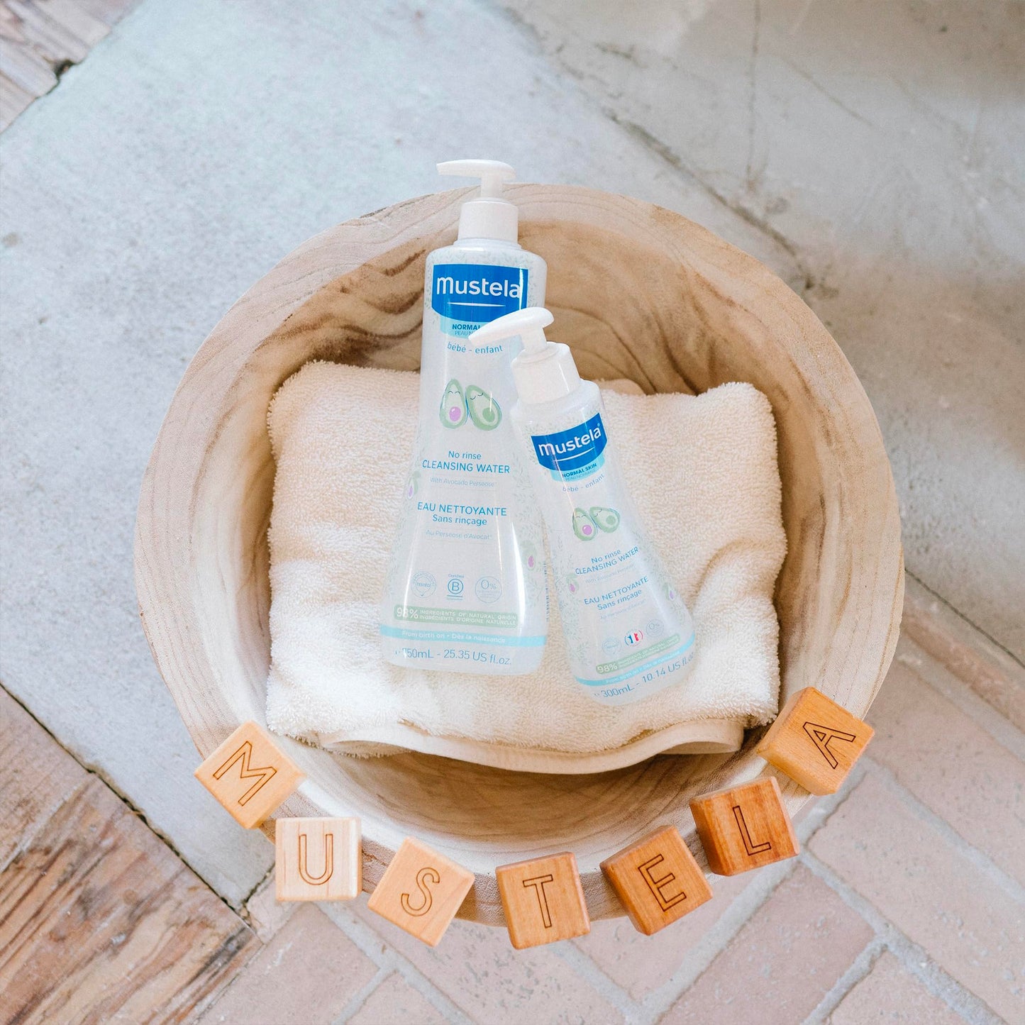 Mustela Baby Cleansing Water - No-Rinse Micellar Water - With Natural Avocado & Aloe Vera - For Baby'S Face, Body & Diaper  10.1
