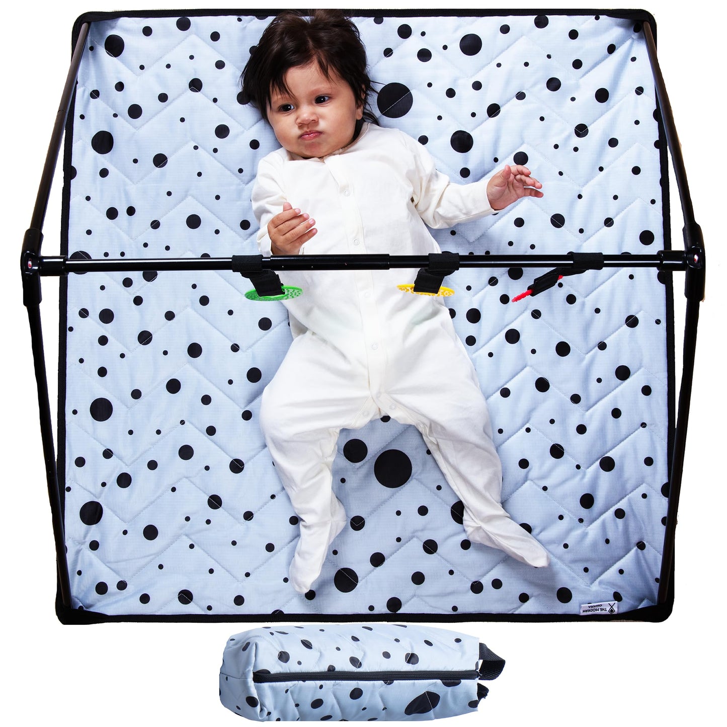 Travel Play Mat For Babies 0-6 Months, Baby Play Mat, Newborn Essentials, Tummy Time Mat, Baby Mat For Floor, Play Mat For Babie
