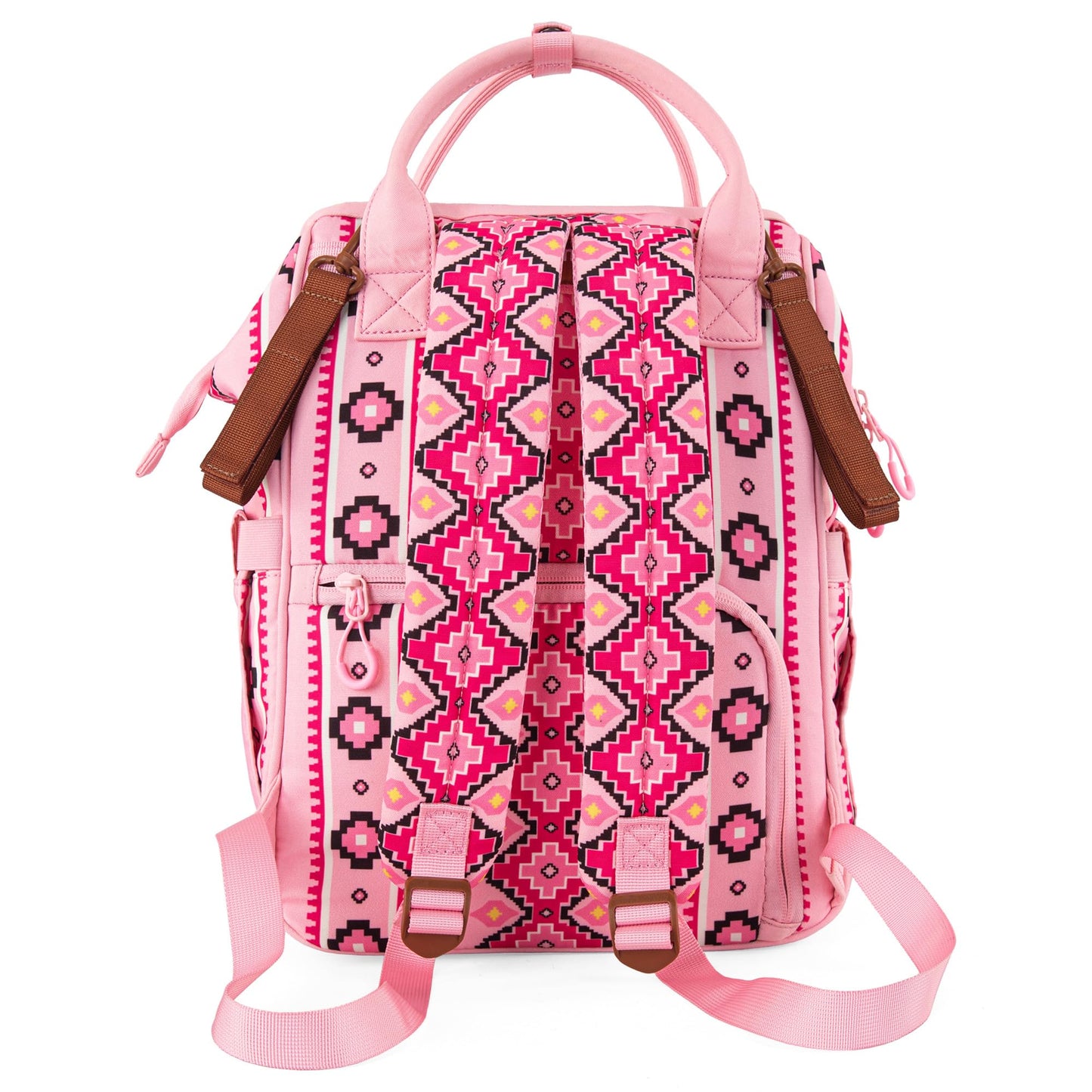 Wrangler Aztec Backpack Organized Daypack Travel Baby Bag With Stroller Strap And Side Bottle Pockets Wg2204-9110Pk
