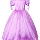 Jerrisapparel Girls Halloween Princess Costume Christmas Birthday Party Dress (9-10, Purple With Accessories)