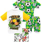Daughter Queen Boys Pajamas 18-24 Months Summer Pjs Soccer Pj Sets Baby Toddler 100% Cotton Short Sleeve Jammies Sports Ball Sle