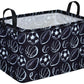 MAIZMZ Kids Football Storage Basket Cube, Nursery Bins Boys Toys Organizer, Baby Room Decor Closet Shelf Basket, Toy Organizer B