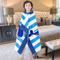 Bavilk Kids Hooded Bath Beach Towel Girls Boys Swim Pool Cover Up Super Absorbent Cute Cartoon Animal Full Vitality (Blue Narwha