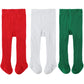 Century Star Baby Tights Toddler For Girls Solid Knit Socks Soft Cotton Infant Leggings Warm Stockings Newborn Pants 3-Red Green