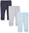 Luvable Friends Baby Boys Cotton Pants, Blue Gray, 3T Us