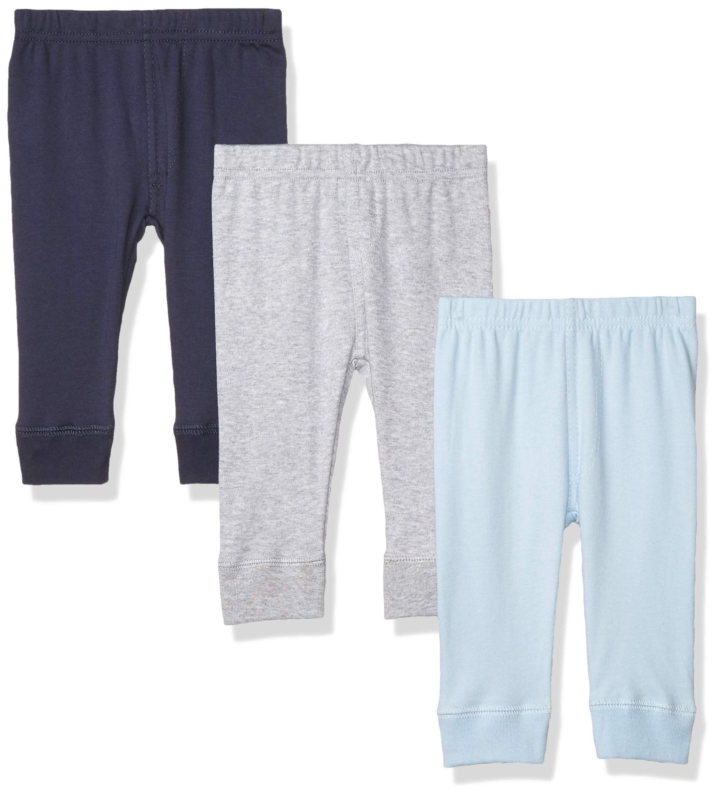 Luvable Friends Baby Boys Cotton Pants, Blue Gray, 3T Us
