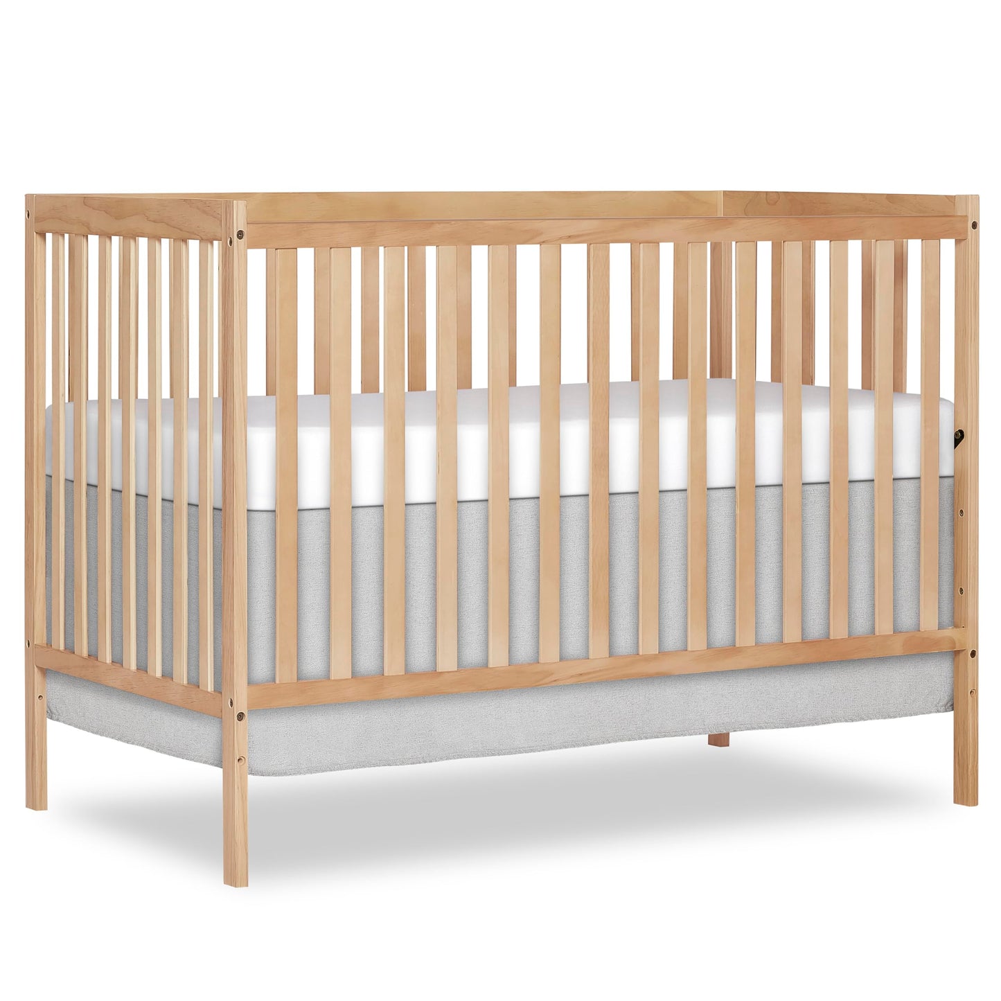 Dream On Me Synergy 5-in-1 Convertible Full-Size Baby Crib with Toddler, Day & Full Bed Conversion in Barnwood Natural, GreenGua