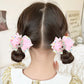 2Pcs Hair Clip, Pink Bow Hair Clips For Baby Girls 3Rd Birthday Party Decorations