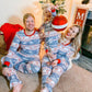 Iffei Christmas Pajamas For Family Matching Set Pj'S Traditional Print Top And Pants Pjs Sleepwear With Pocket 3-6 Months