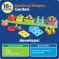 Learning Resources Stacking Shapes Garden, Fine Motor Skills, Stacking and Sorting Puzzle Board, Montessori Toddler Sensory Tabl