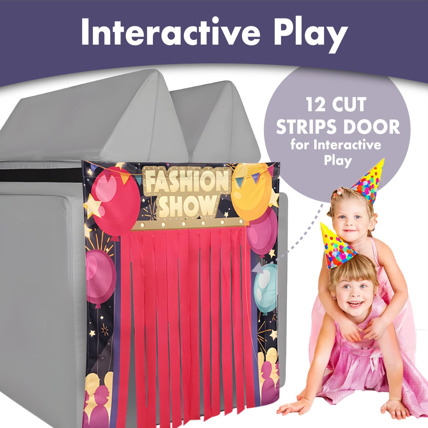 Seemees Play Panel For Kids Play Couch Childrens Foam Sofa Modular Play Panel For Toddler (Sofa Not Included) (Fashion Show)