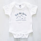 The Spunky Stork Take Me Home Country Roads Organic Cotton Baby Bodysuit (0-3M) White