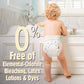 Cuties | Skin Smart, Absorbent & Hypoallergenic Diapers With Flexible & Secure Tabs | Bulk Case | Size 6 | 200 Count