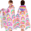 Voova & Movas Hooded Towels For Kids 3-10Years, 30''X50, Soft | Thick | 100% Cotton | Absorbent Towel Wrap For Girls, Perfect Fo