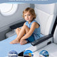 Tinlyfinly Toddler Airplane Bed, Soft Airplane Seat Extender For Kids, Baby Flight Portable Hammock Bed With Fasten Hook And Ins