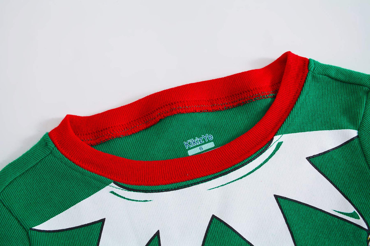 Kikizye Christmas Pajamas Big Girls Boys Elf Long Sleeve Cotton Pjs Kids Xmas Jammies Size 8