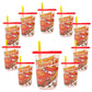 The First Years Cars Take & Toss Toddler Straw Cups Party Pack - Spill Proof Toddler Sippy Cups with Snap-On Lids and Straws - C