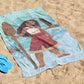 Disney Moana Kids Bath Pool Beach Towel - Floral Super Soft & Absorbent 100% Cotton Towel, Measures 28 X 58 Inches