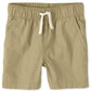 The Children'S Place Baby Boys And Toddler Boys Pull On Jogger Shorts,Flax Single,5T