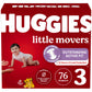 Baby Diapers Size 3, 76 Ct, Huggies Little Movers