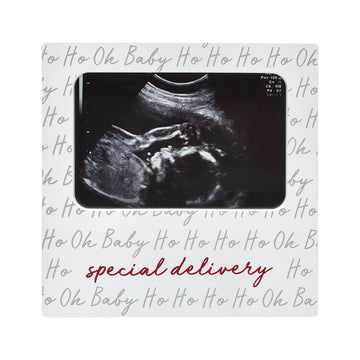 Little Holly Special Delivery Christmas Sonogram Frame, Baby Ultrasound Photo Frame, Baby Announcement Gift, Baby Holiday Keepsa