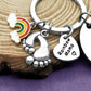 New Mom Jewelry Gifts Mom To Be Gift Keychain Inspirational Jewelry Rainbow Jewelry Pregnancy Announcement Baby Announcement Gif