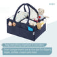 Mr. Pen- Baby Diaper Caddy Organizer, Navy Blue, Diaper Organizer, Car Diaper Caddy, Baby Caddy Organizer, Portable Diaper Caddy