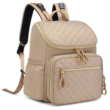 LORADI Large Capacity Diaper Bag Backpack with Stroller Buckle, Water-Resistant Travel Baby Bag with Insulated Pockets (Classic,