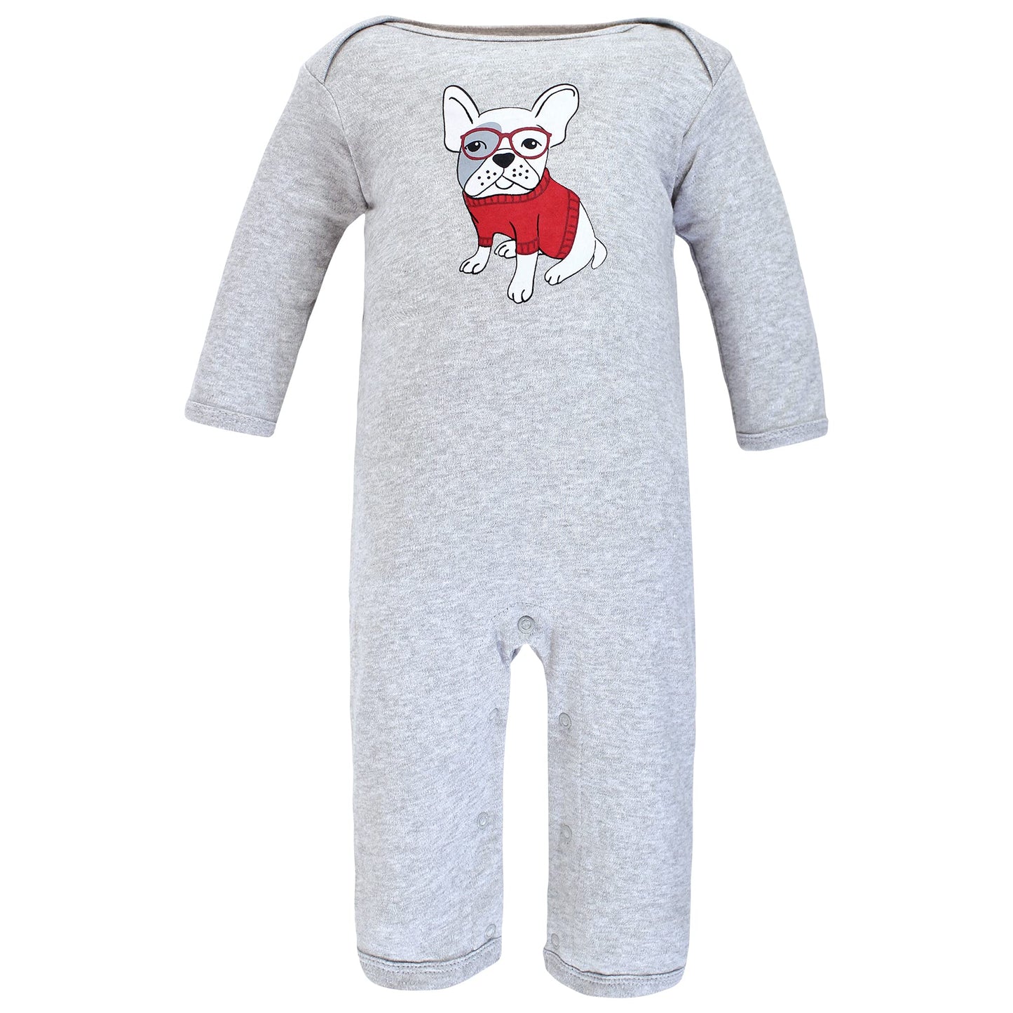 Hudson Baby Unisex Baby Cotton Coveralls, Boy Whimsical Dog, 0-3 Months