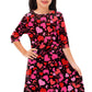 Girls Valentine'S Heart Outfit Red Pink Love Print Dress Crewneck Fashion Gift Skater Dresses 5-6 Years