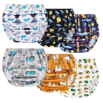 Joyo Roy 6Pcs Plastic Underwear Covers For Potty Training 2T Rubber Pants For Toddlers Plastic Pants Rubber Training Pants Toddl