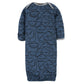 Gerber Unisex Baby Boy And Girls 4-Pack Sleeper Gown Dinosaur Blue 0-6 Months
