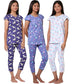 TotzTouch Girls Night Dress | Pajama Set | TShirt and Capris 3/4th Pant Pink,Purple, White, Violet, Blue Printed (Age 3 to 15 Y