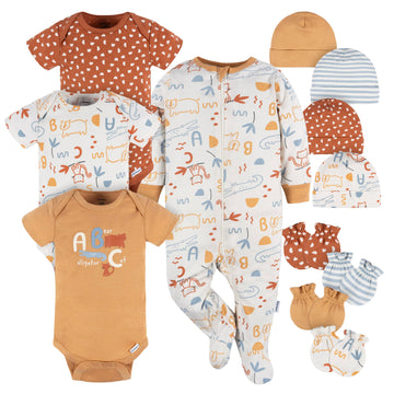 Gerber Baby Boys And Girls 12 Piece Layette Gift Set, Abc, 3-6 Months
