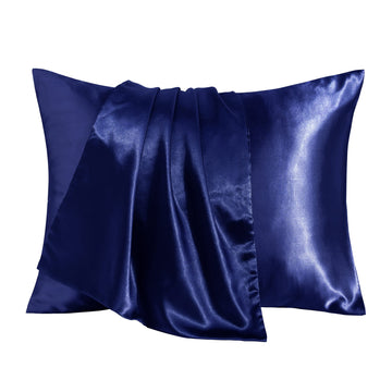 Bedsum 2 Pack Silk Satin Toddler Pillowcases, Luxury Silky Travel Envelope Closure Pillow Cases For Baby Boys And Girls, 14X20 I