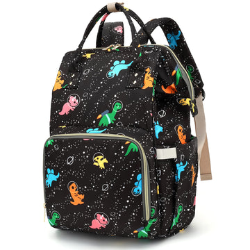 Xunteny Dinosaur Baby Diaper Bag Backpack For Girls Boys, Waterproof Large Maternity Nappy Bags For Mom