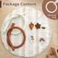 Razee Baby Gym Mat Infant Activity Gym Mudcloth Baby Activity Center with Play Mat with 5 Toys for Babies as Shower Use